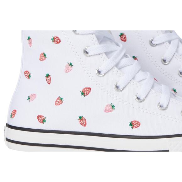 NWT Converse Chuck Taylor Eva Lift Big Kid Platform White/Red Size 5 - Picture 5 of 7